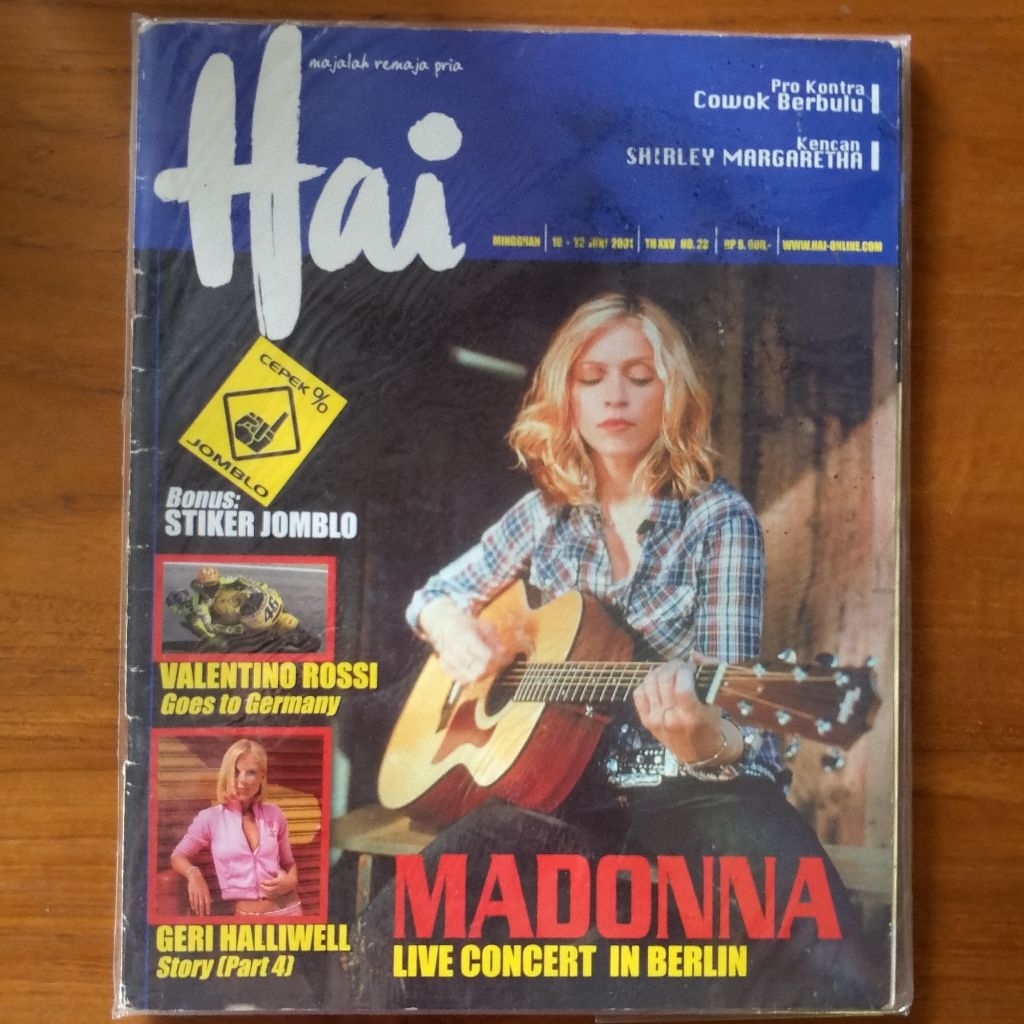 Majalah Hai - Madonna (Juni 2001)