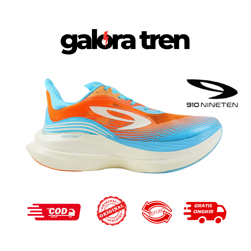 910 Nineten HAZE PRO ORANGE PUTIH GADING BIRU TOSCA Sepatu Lari - Haze Pro 910 Nineten