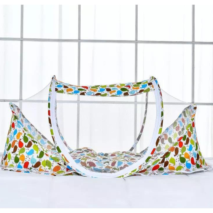 Kelambu Bayi Lipat Anti Nyamuk Portable Tenda Tempat Tidur Anak Kasur Tudung