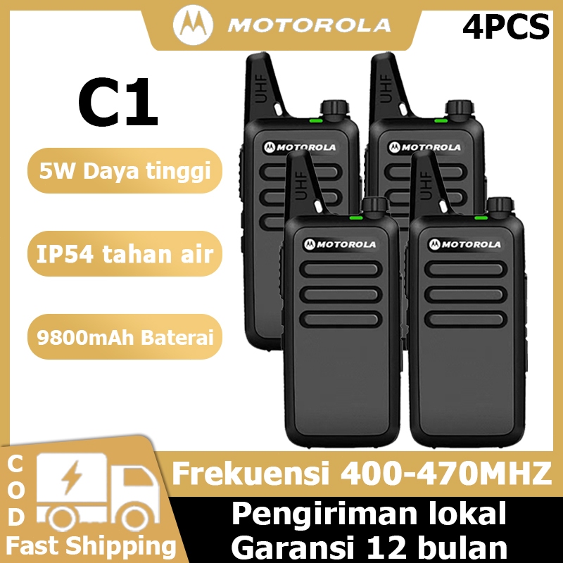 [4PCS] HT Motorola  9800mAh 5Watts  MiniWalkie Talkie Long Range 10KM UHF 16 Channels TwoWay Radiote