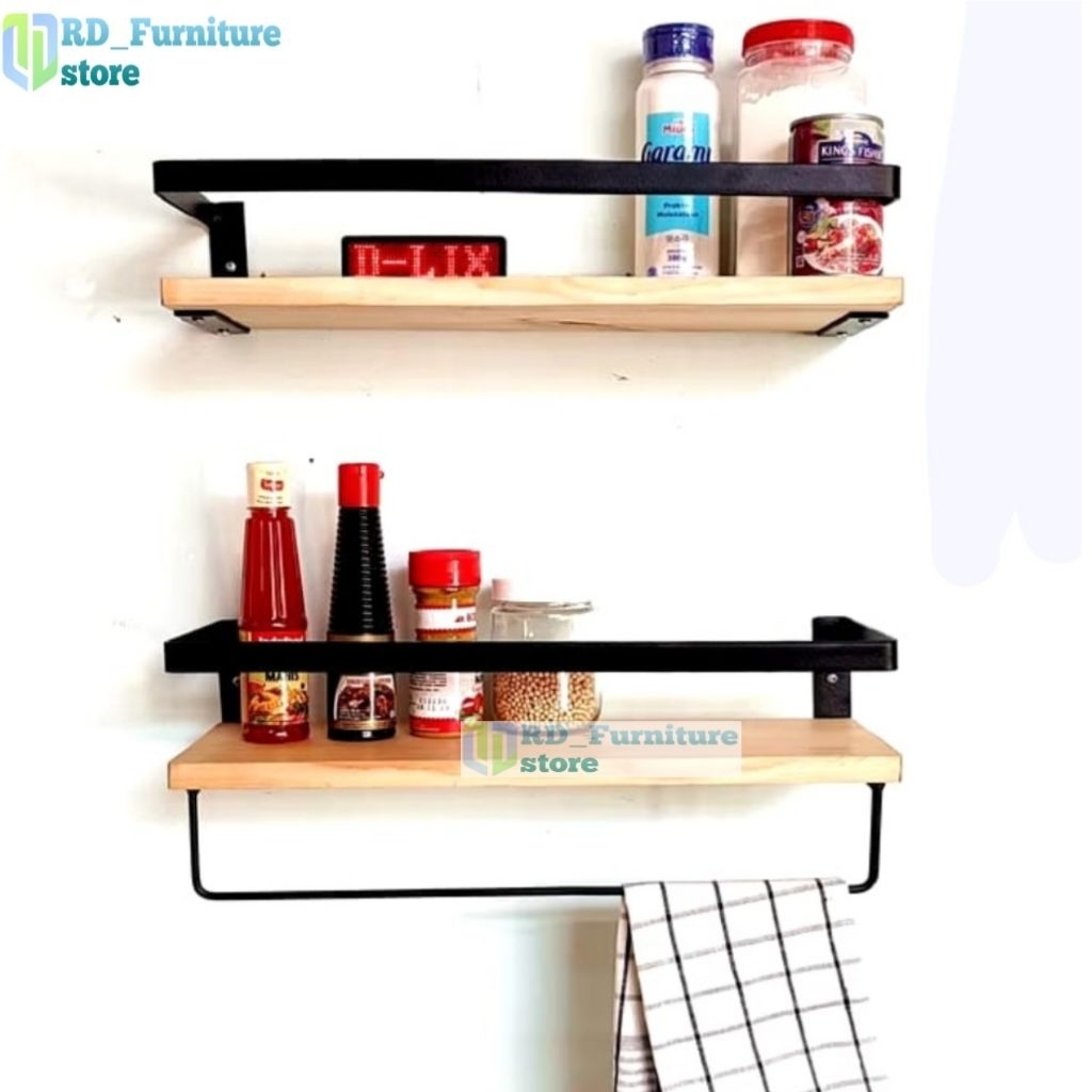 Rak dinding dapur wastafel industrial minimalis/Rak serbaguna/Rak dinding minimalis serbaguna/Rak di