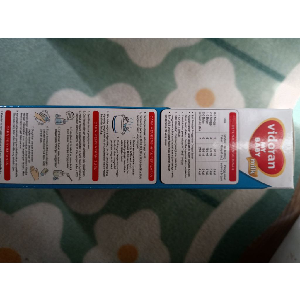 Susu Formula Vidoran My Baby 0-6 Bulan 125 Gram dengan Cod Liver Oil