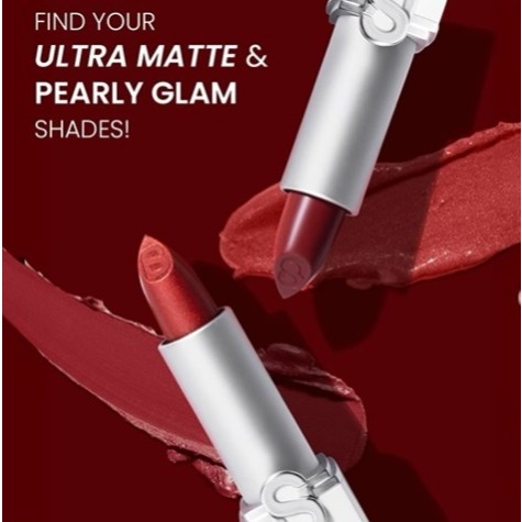 Buttonscarves Beauty Pearly Glam Lipstick dan Ultra Matte Lipstick