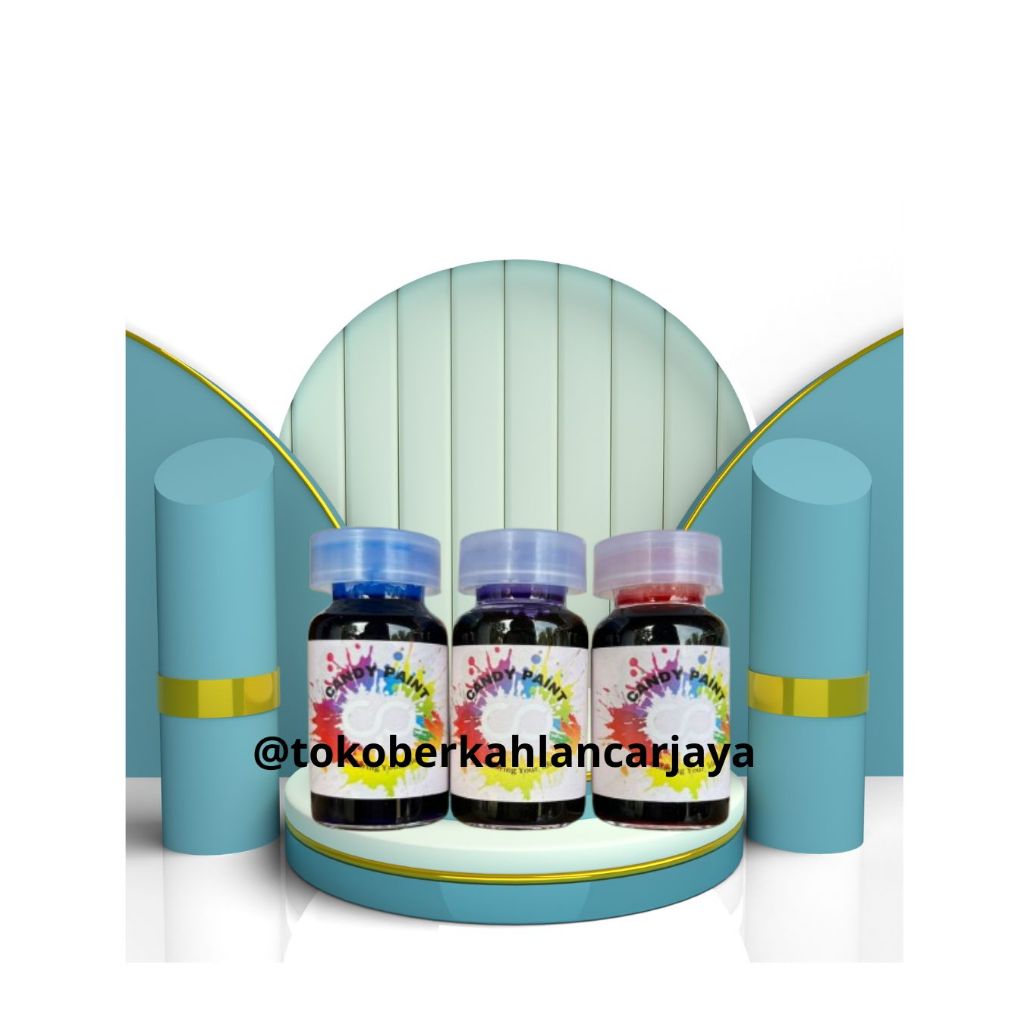 (OLES) 12.5 ML CAT CANDY PAINT CAT CANDY CHROME PAINT CAT OLES VELG CAT OLES LOGAM INSTAN