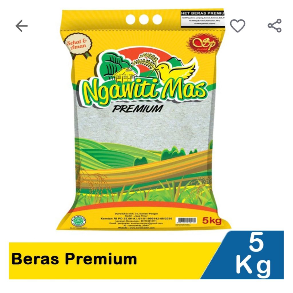 beras ngawiti 5kg