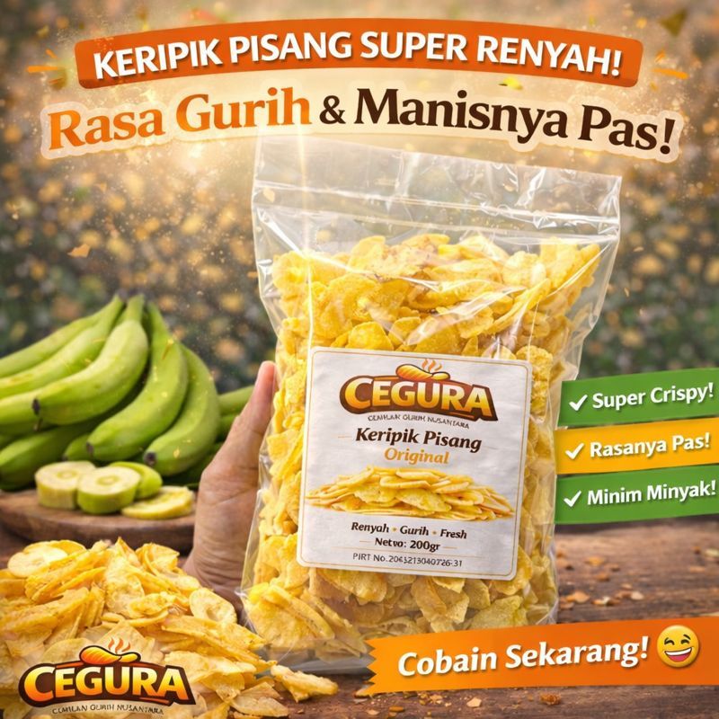 Keripik Pisang | Keripik Pisang Asin | Keripik Pisang Manis | Keripik Pisang Bubuk Matcha | Keripik 