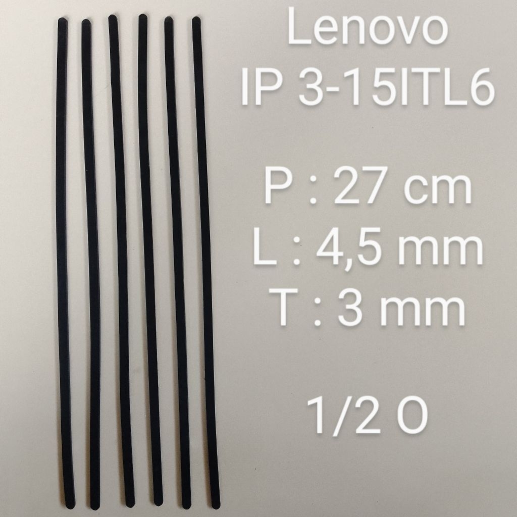 DIY UNIVERSAL Karet Kaki Laptop Lenovo Ideapad 3-15ITL6 | Rubber Feet Anti Slip | Dudukan Bawah | ha