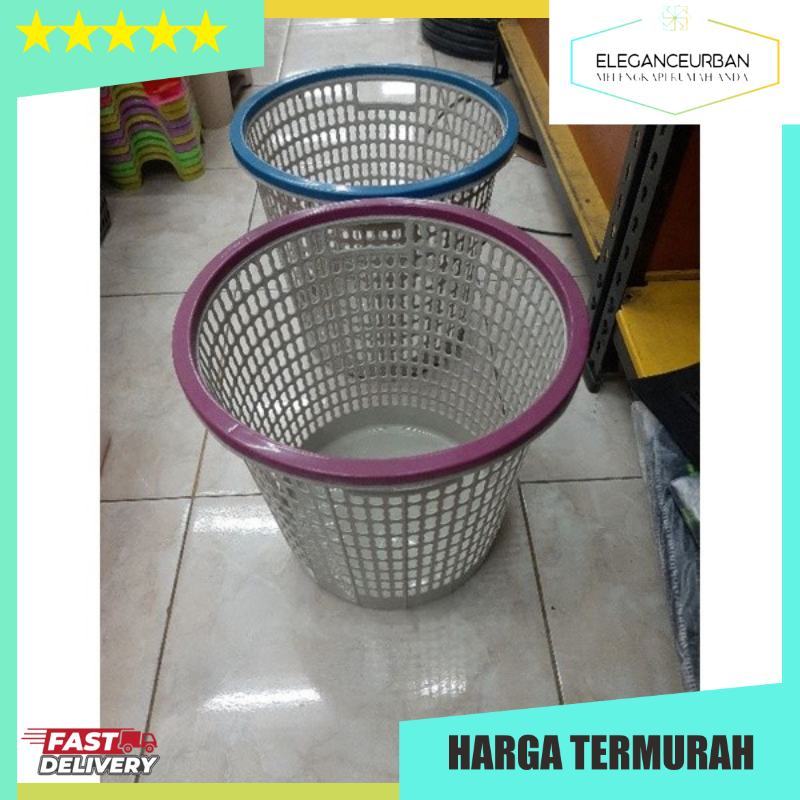 KHUSUS INSTAN TSJ Keranjang Tempat Sampah Plastik Besar Putih