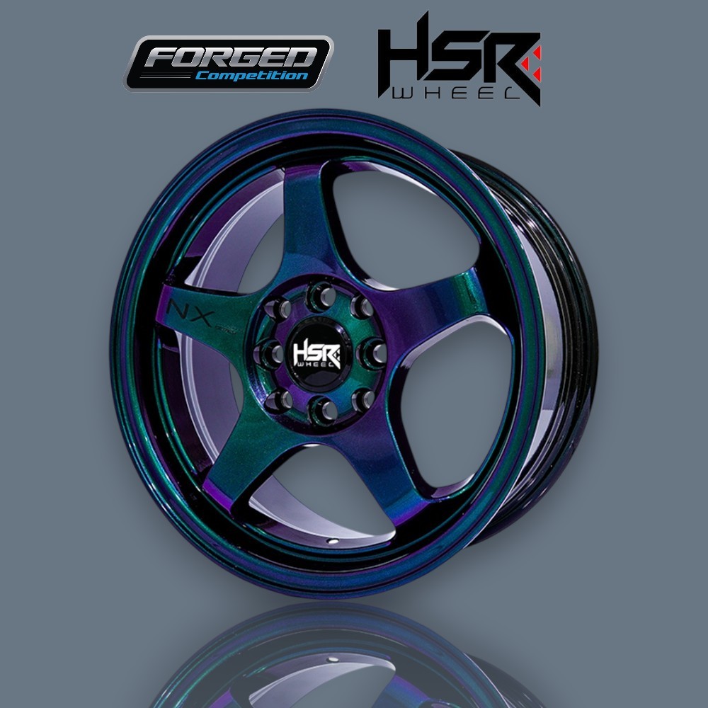 VELG MOBIL PALANG 5 R15 HSR KAILOLO PCD 4X100/114,3 WARNA PURPLE GALAXY