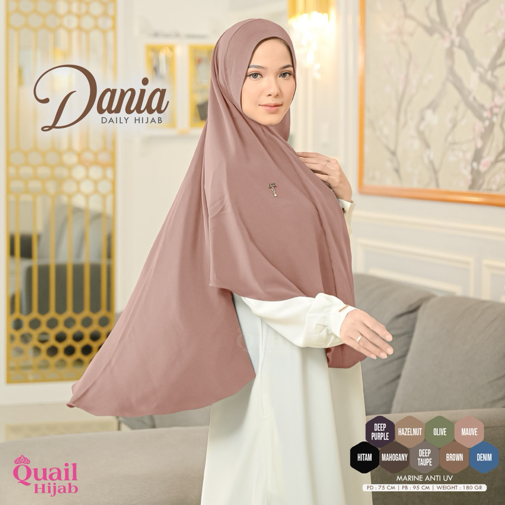 Quail Hijab - DANIA DAILY HIJAB INSTAN ORI QUAIL HOKAIDO ORIGINAL QUAIL HIJAB