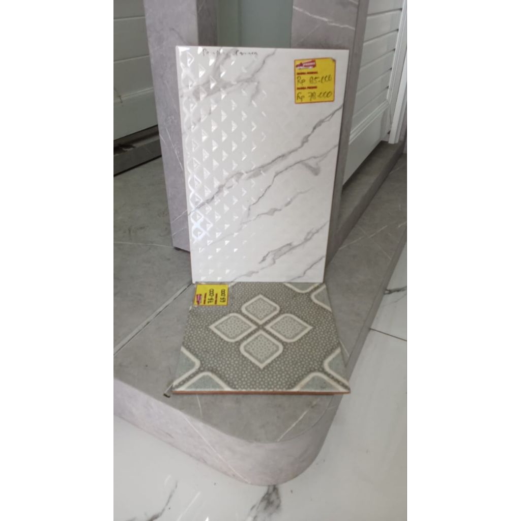 Keramik Dinding Emboss Pasadena Carara 25 x 40