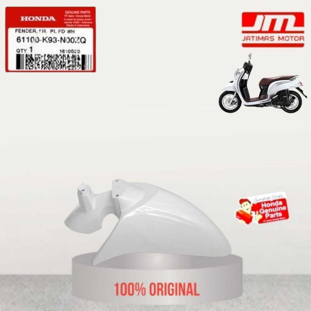 61100-K93-N00ZQ Spakbor slebor depan scoopy LED K93 putih mutiara