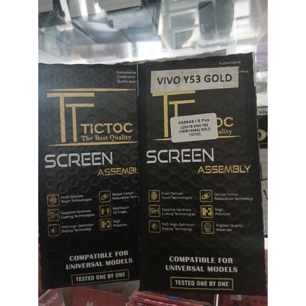 LCD FULLSET VIVO Y53 (1606/1606A) GOLD TICTOC