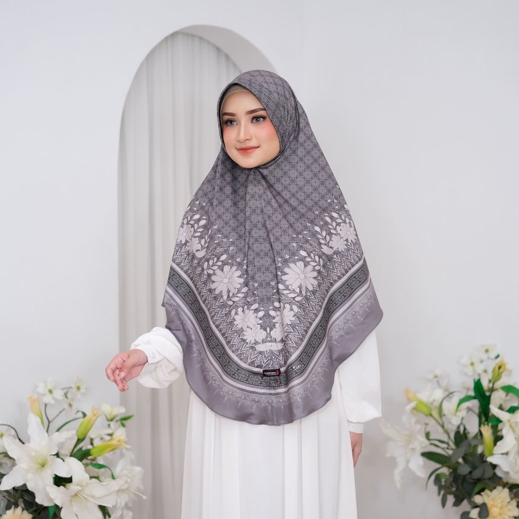 Hijab Bergo Jumbo Printing Sublim XXL Kerudung syari Terbaru 2026 muslim jilbab Instan Khimar motif 