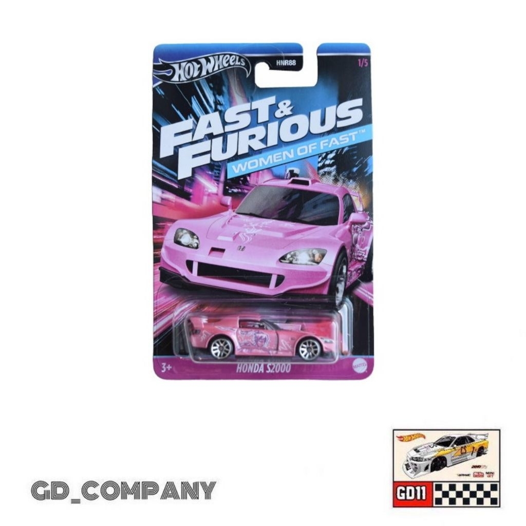 Hotwheels Honda S2000 Suki Pink FNF WOF (Free protektor)