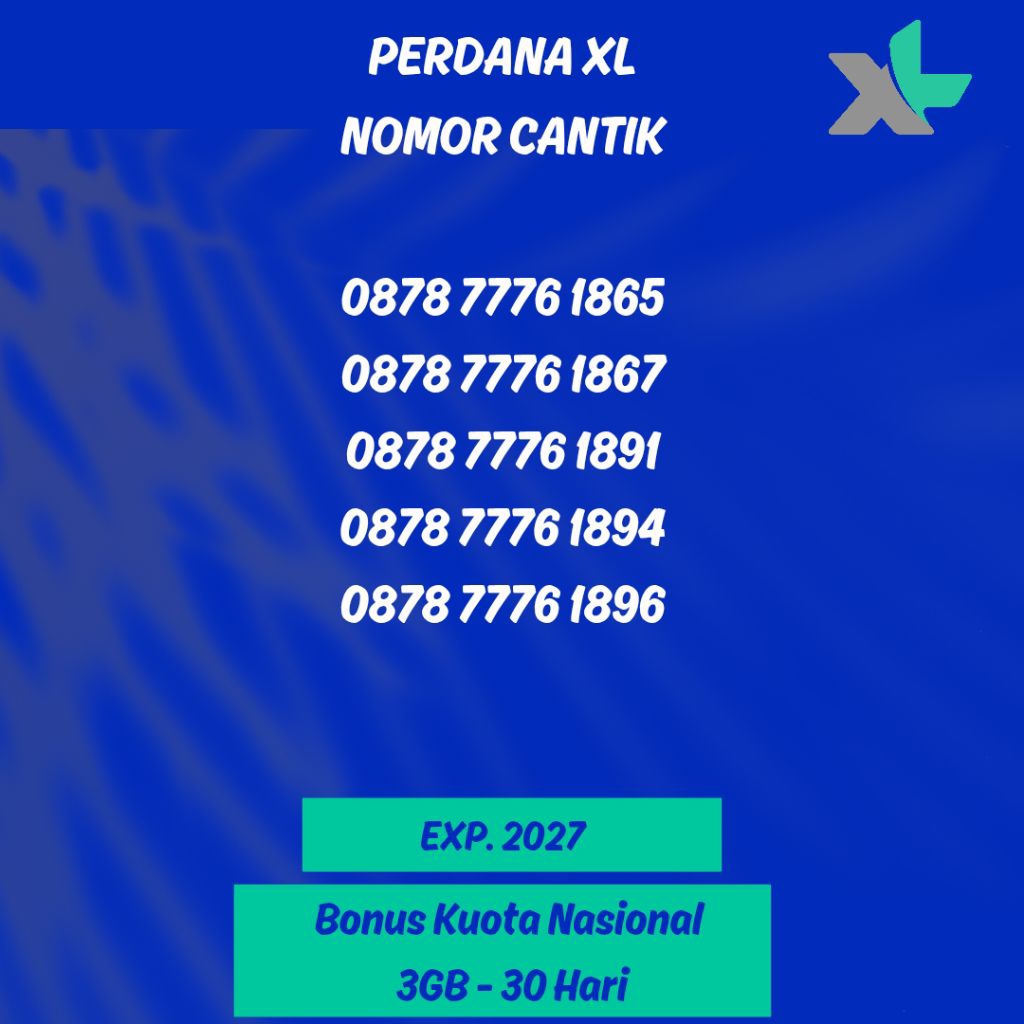 Perdana XL Nomor Cantik Seri 777