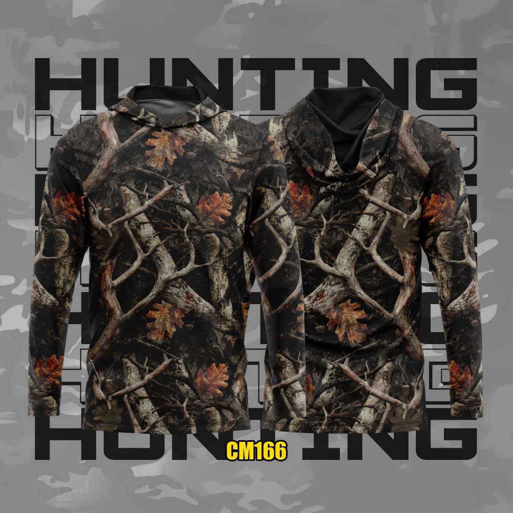 Jersey Camo Hunting Shooting_Baju Berburu Camo Premium Series CM166_Baju Camo Menembak Perbakin_Baju