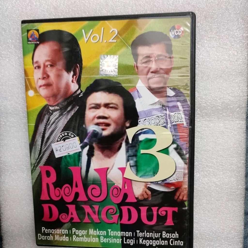 VCD KARAOKE 3 RAJA DANGDUT MANSYUR S RHOMA IRAMA MEGGI Z VOL2