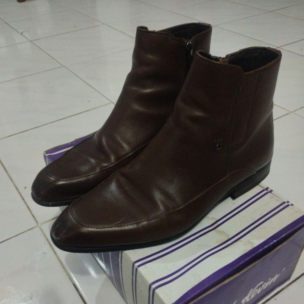 Sepatu Bikers Pria Sauqi Lucido Boots Tanpa Tali Keren Outdoor Nongkaffe