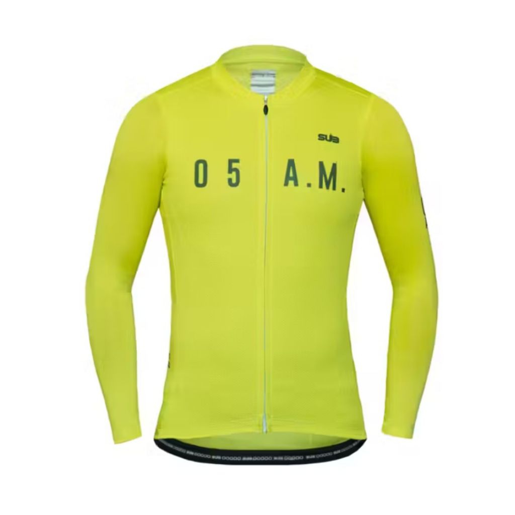 Jersey Sepeda Long Sleeve Sub Jersey Elite Chammomile Kuning Original