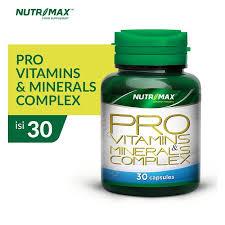 Nutrimax Pro Vitamins dan Minerals Untuk Memelihara Kesehatan