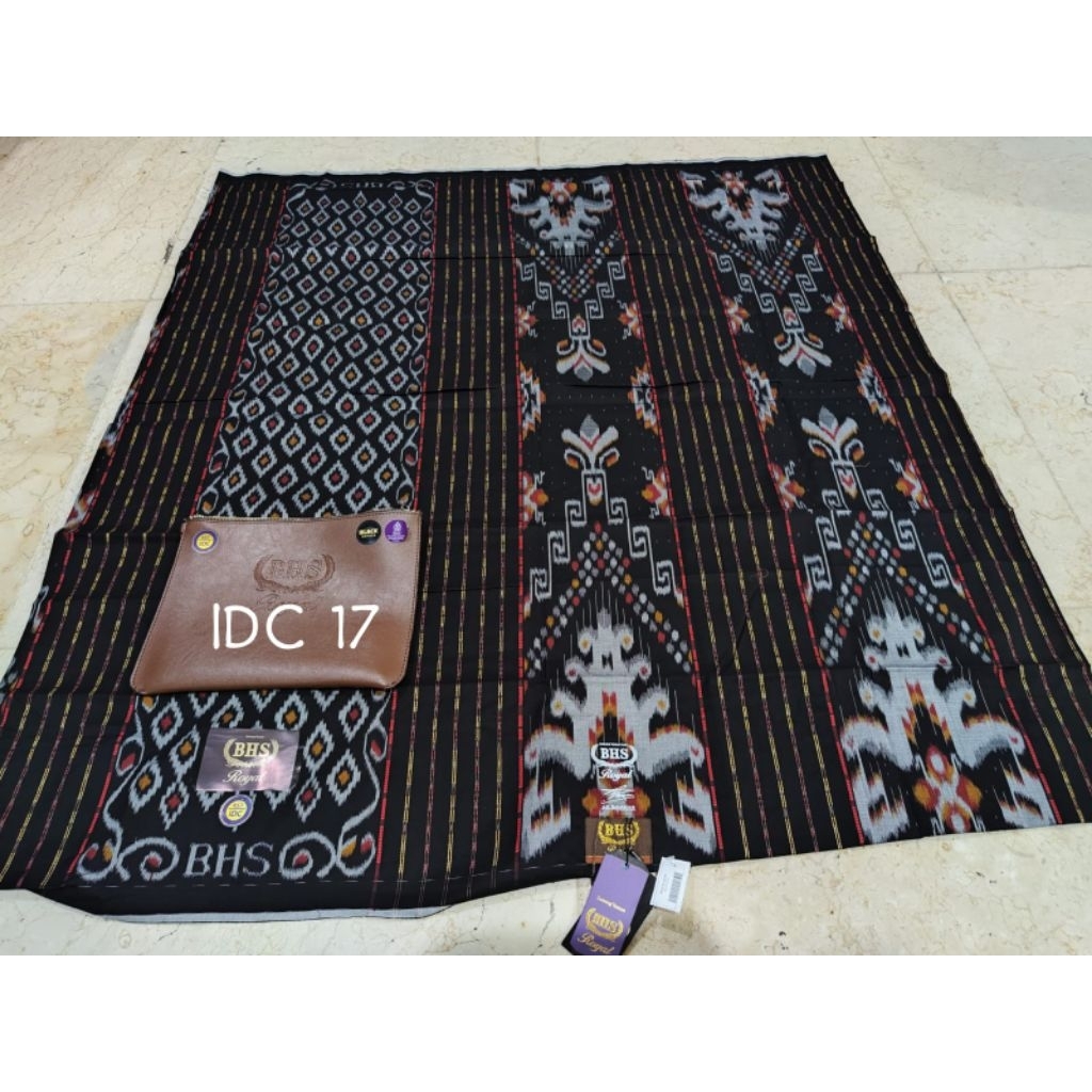 Sarung BHS Royal IDC Gold, Motif terbaru (tumpal KAWUNG) BLACK SERIES