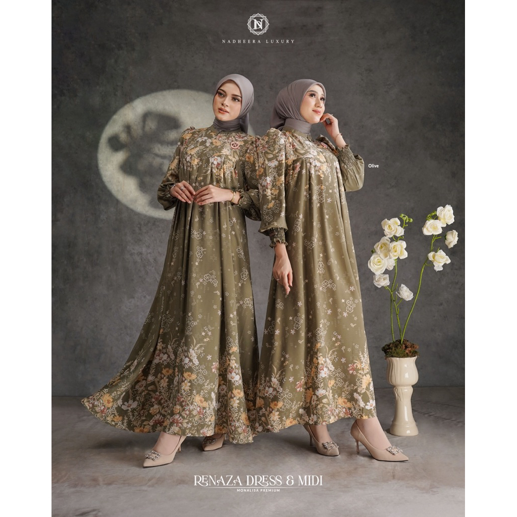Renaza Midi & Dress by Nadheera Luxury Renaza Dress Nadheera Luxury Gamis Nadheera Luxury