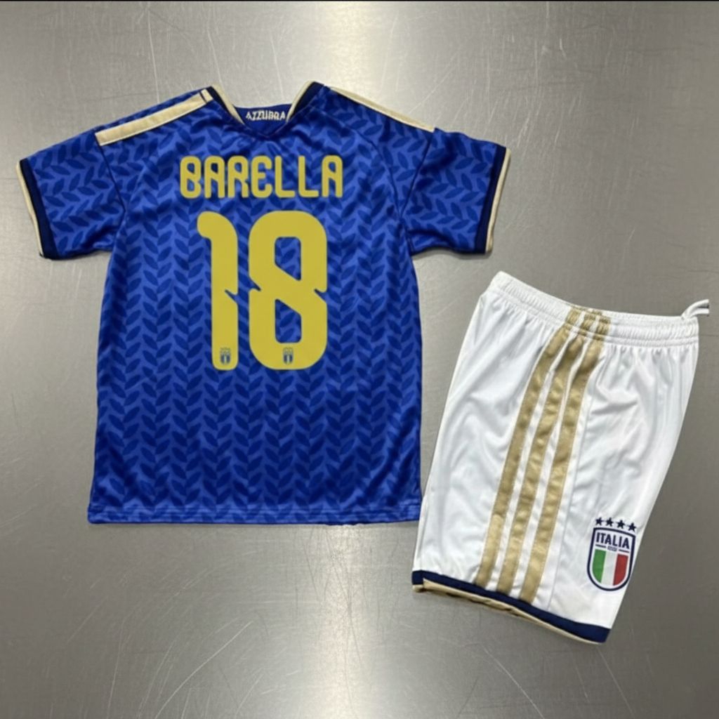 JERSEY BAJU BOLA ANAK ITALY HOME KIDS WORLD CUP 2026