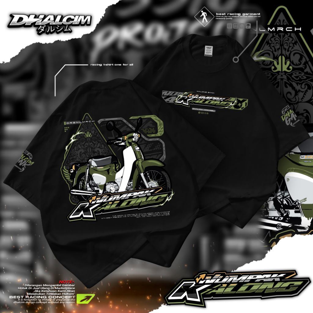 KAOS DISTRO NUMPAK KALONG FUL COTTON 24S, KAOS NUMPAK KALONG, KAOS MOTOR KALONG RACING, KAOS C70 KAL