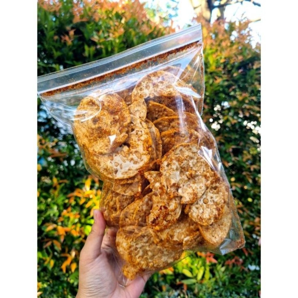 Keripik Tempe Sagu Pedas Daun Jeruk  RENYAH GARING 1 kg