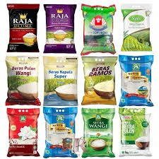 Beras kemasan 5kg ibu muda warok sania