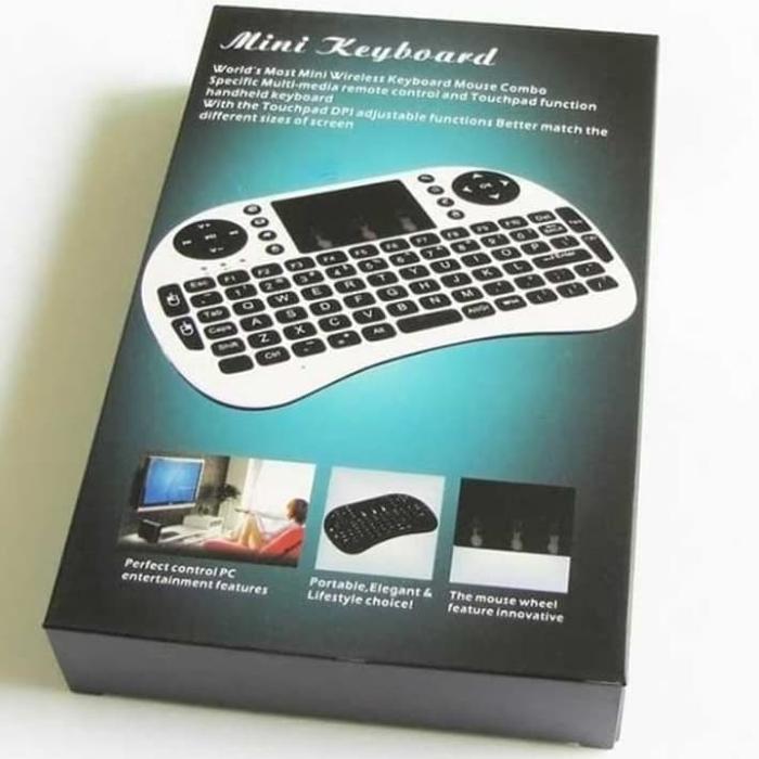 Mini Keyboard Wireless LED Mouse touchpad smart TV CCTV remote Box