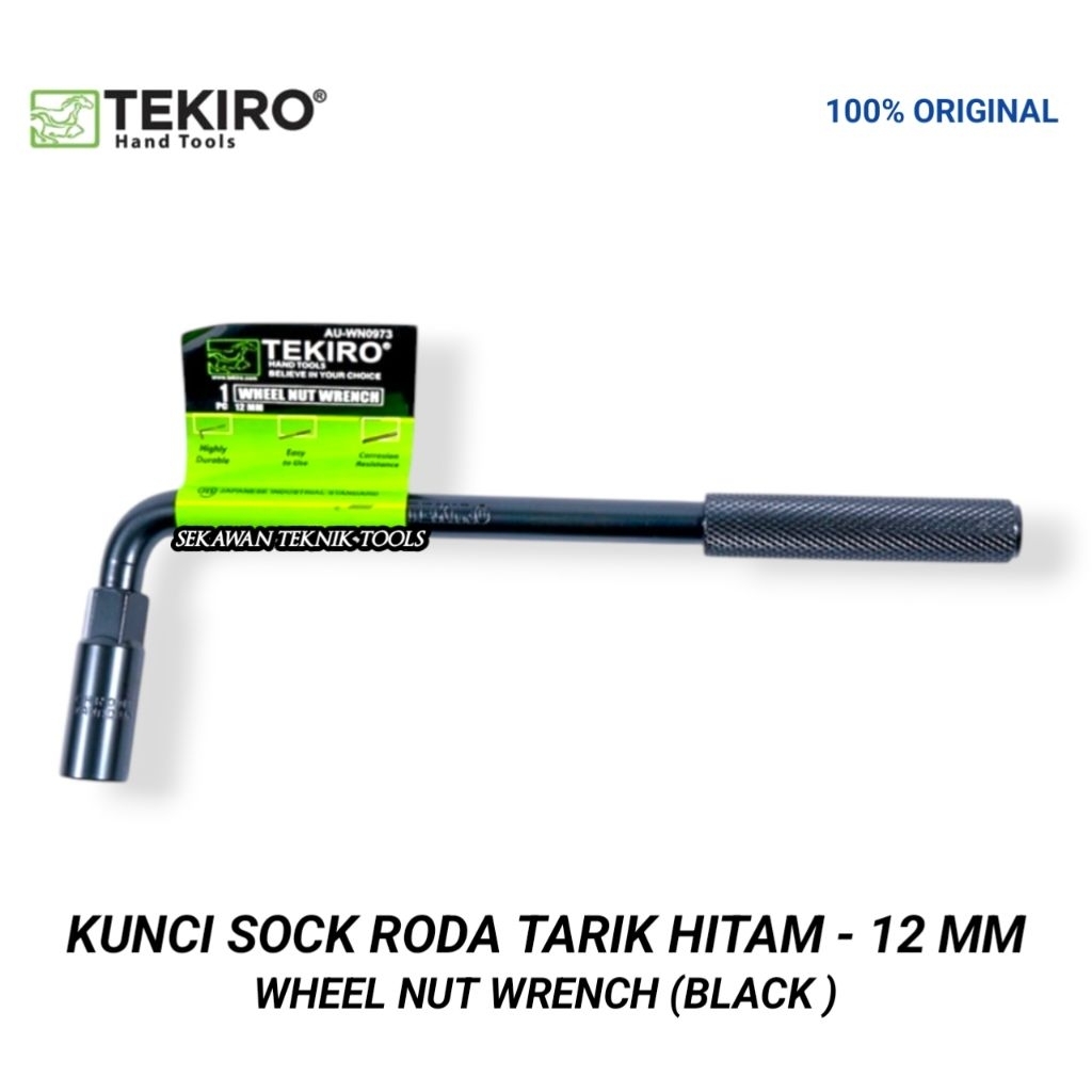 Tekiro Kunci Shock Roda Tarik Hitam Ukuran 12 mm / Kunci Roda Original