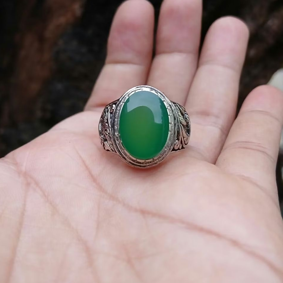 Cincin batu akik yaman ahdor kantoran natural