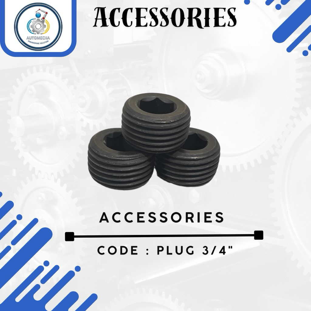 PLUG 3/4 BAUT L BAJA | PENUTUP DRAT HYDRAULIC PNEUMATIC