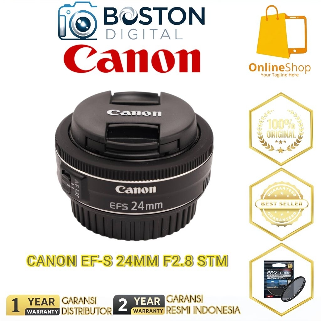 LENSA CANON EF-S 24MM F2.8 STM / CANON EF-S 24MM F2.8 STM