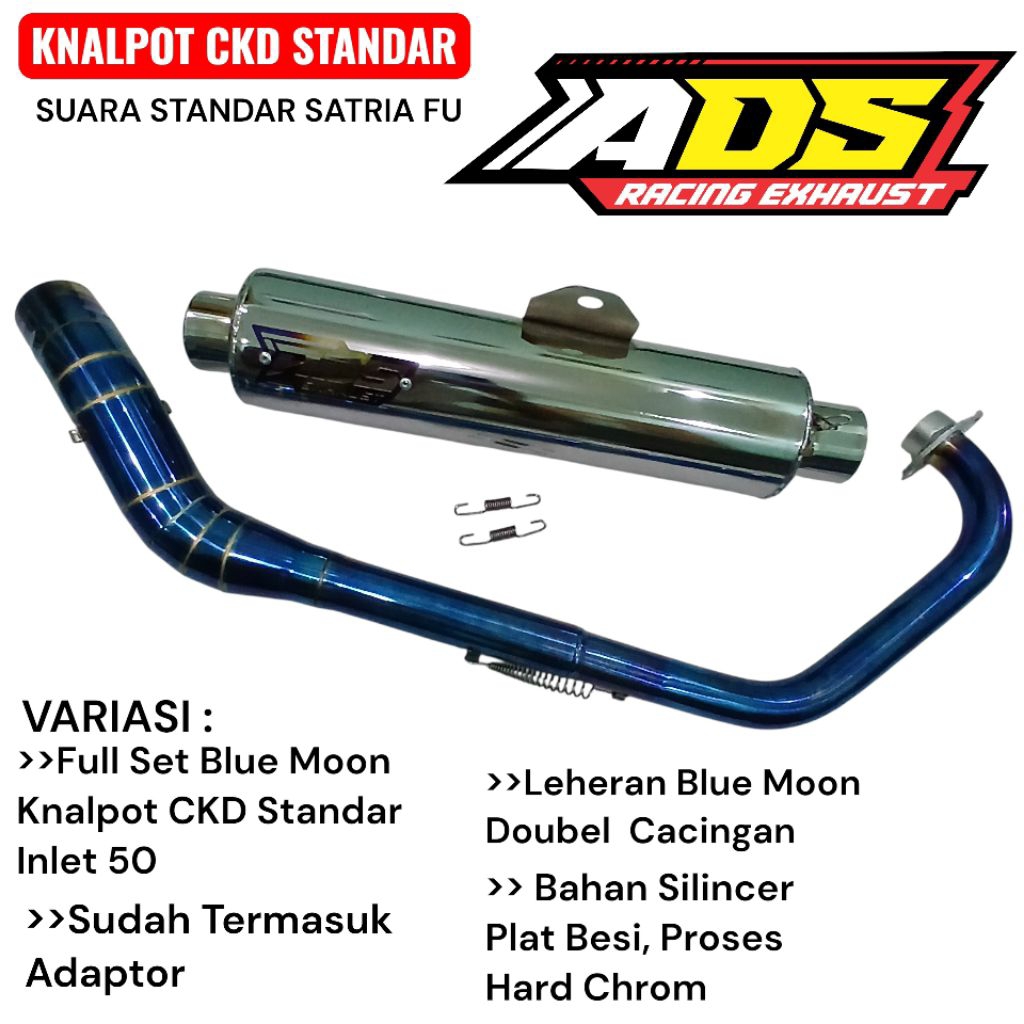 KNALPOT CKD STANDAR SATRIA FU SUARA STANDAR GARING ORIGINAL PNP SATRIA FU/VIXION/SONIC/CB150R old/CB