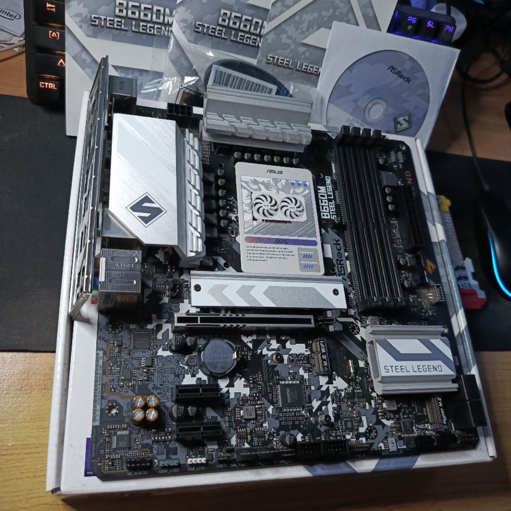 MOTHERBOARD ASROCK B660M STEEL LEGEND DDR4 LGA 1700 / MOBO INTEL ASROCK B660M STEEL LEGEND RGB DDR4 