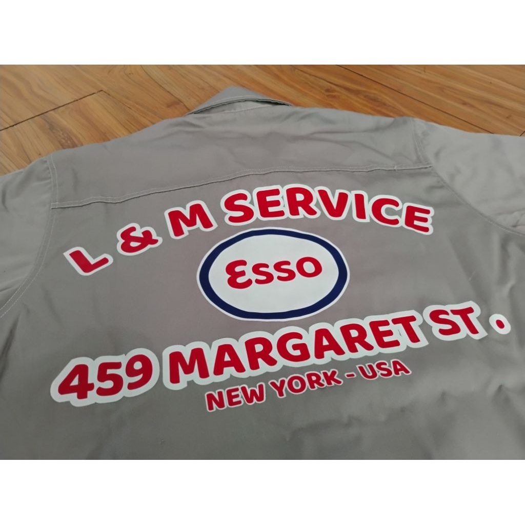 Kemeja bengkel workshirt esso vtg