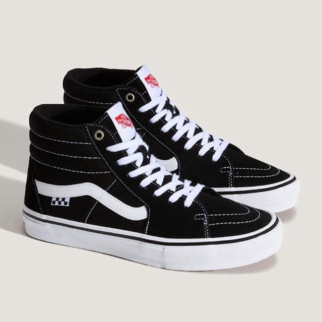 Vans Skate Pro Sk8-Hi Black White Original Resmi