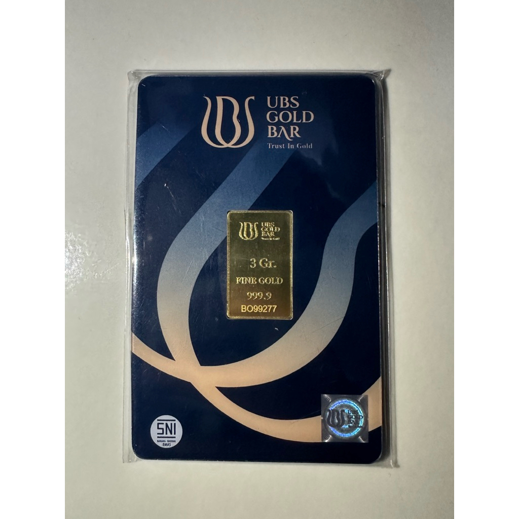 Logam mulia UBS Gold 3 Gram