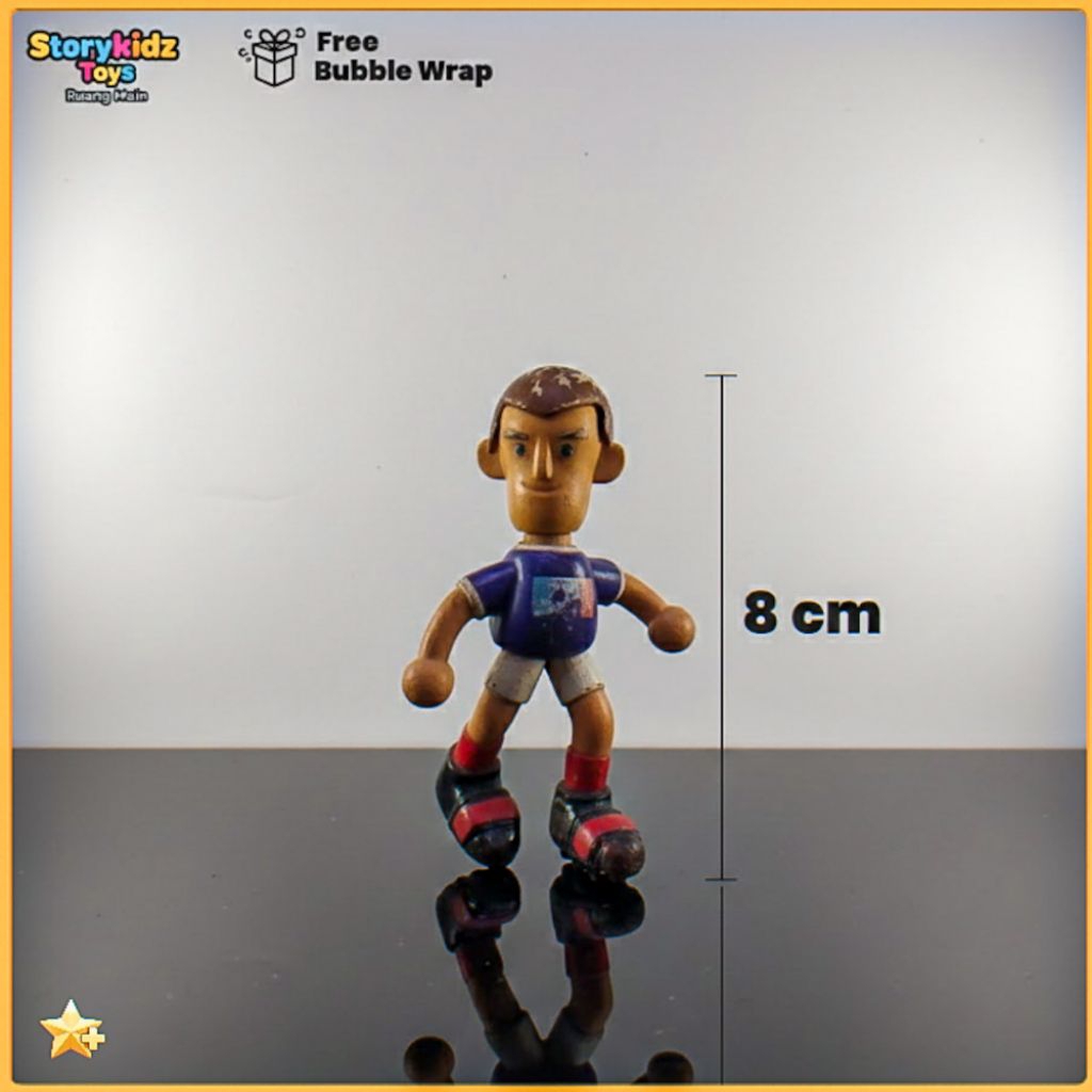 Action Figure Pemain Bola Italia Jadul Vintage Soccer Figure Koleksi Microstars Prostars Pemain Timn