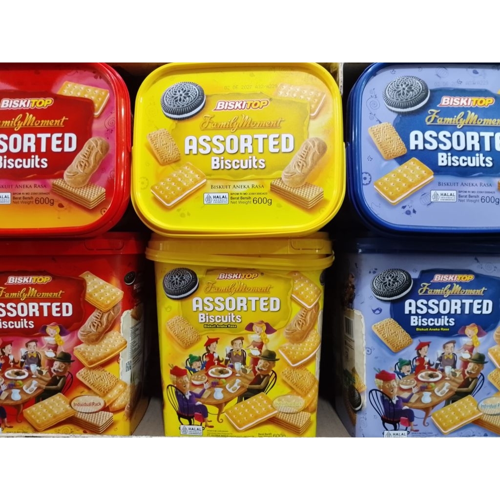 Biskitop Family Moment Assorted Biscuits Aneka Rasa 600gr