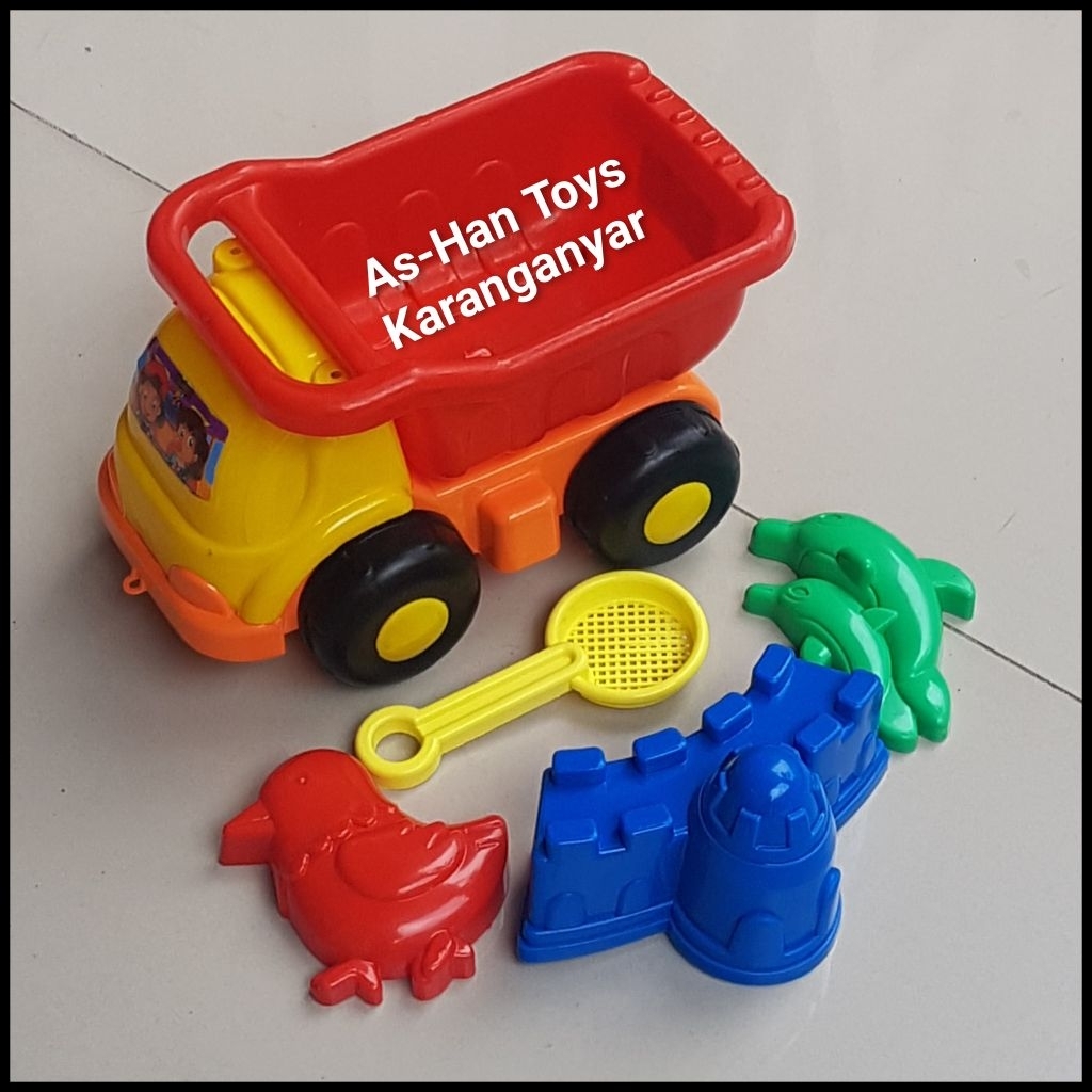 Mainan Truck /Mainan Truck Pasir/Mainan Cetakan Pasir/Mainan Kendaraan/Mainan Transportasi/Mainan Tr