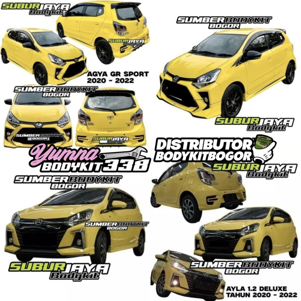 BODYKIT AGYA AYLA TAHUN 2020 - 2022 BODYKIT AGYA GR BODYKIT AYLA 1.2 DELUXE 2020 - 2022 MOBIL