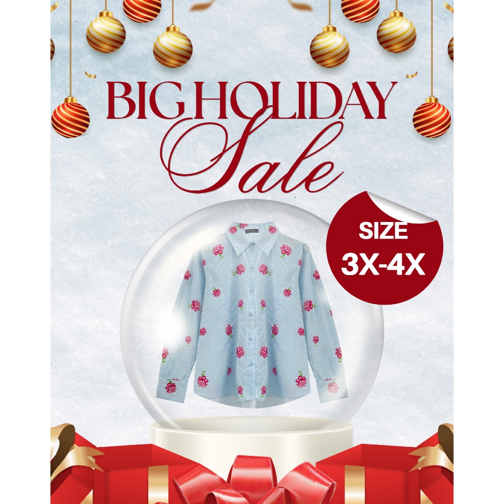 Bigissimo - Big Holiday Sale SERBA DISKON 1 HARGA | Blouse Atasan Tunik Wanita 3X - 4X Bigsize Jumbo