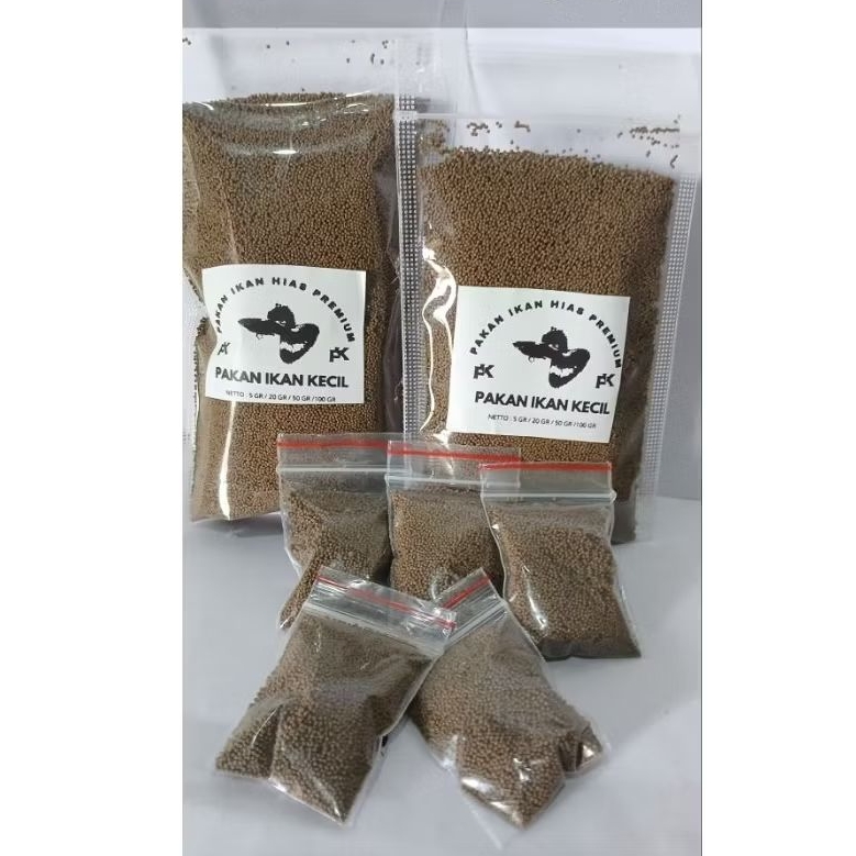 PF 500 Pakan Ikan Hias Kecil  Guppy Premium 50 Gram