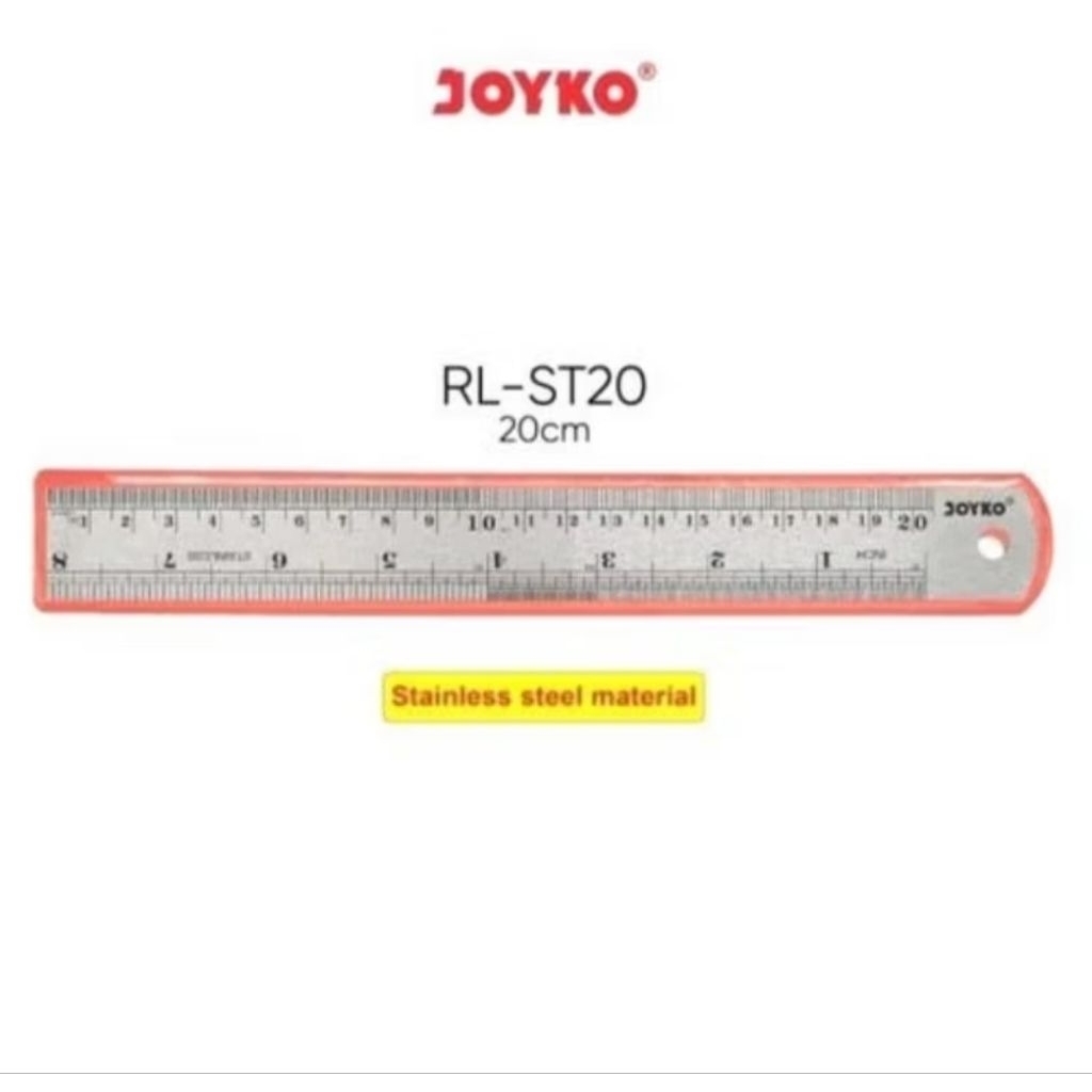 [ LUSIN ] MISTAR BESI 20CM JOYKO RL-ST20 STAINLESS / MISTAR BESI