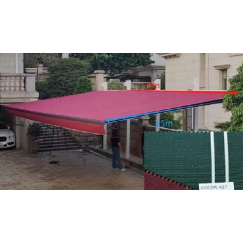 Ready Import Retractable Arm Awning Series Canopy / Kanopi Lipat / Tenda Outdoor Premium dengan desi