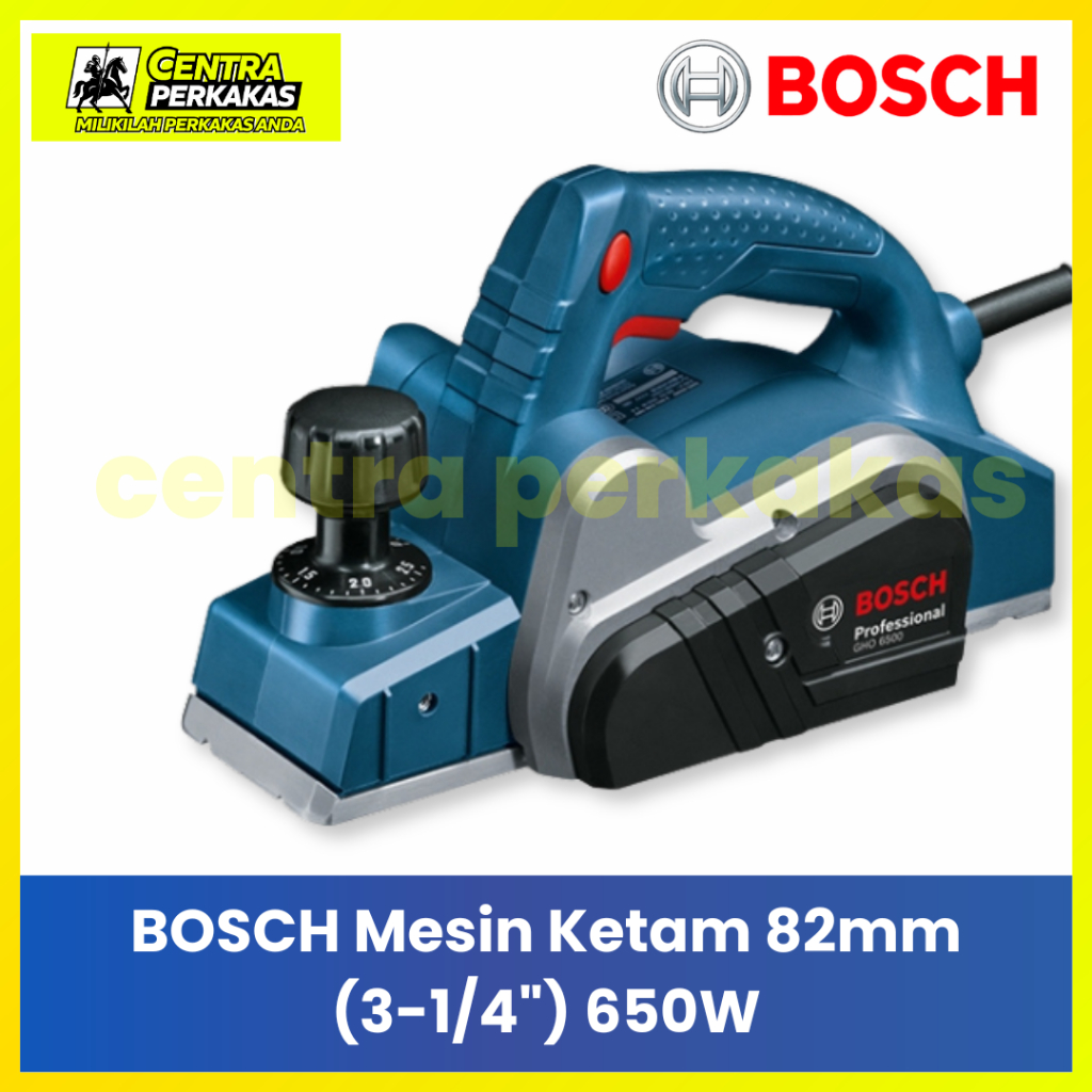 Bosch GHO 6500 Mesin Ketam Kayu 82mm - Mesin Pasah / Planner Listrik 650W Original